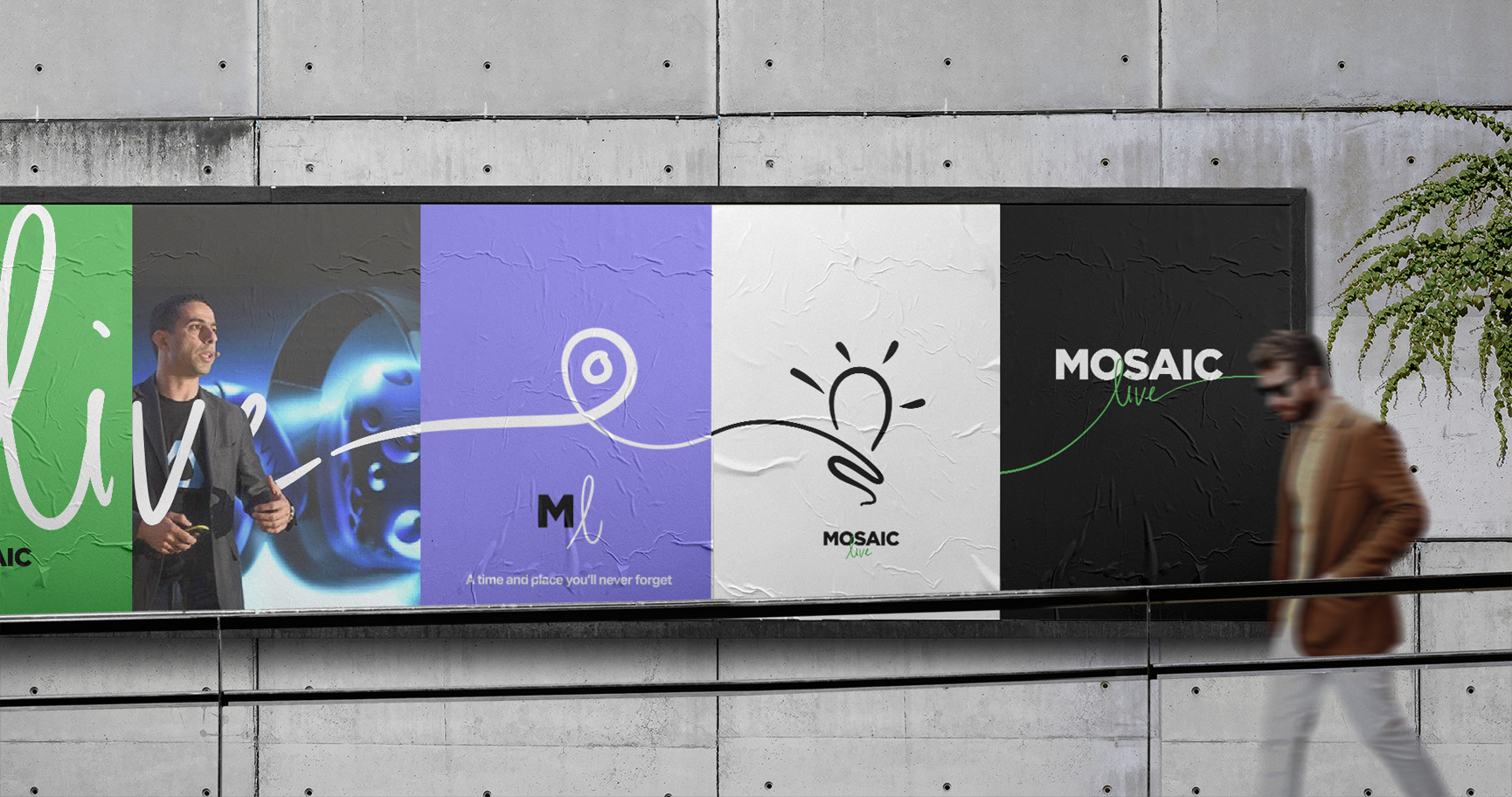 Billboard mockup with the line applied across multiple layouts