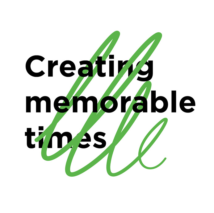 Creating memorable times quote from Mosaic Live using the line