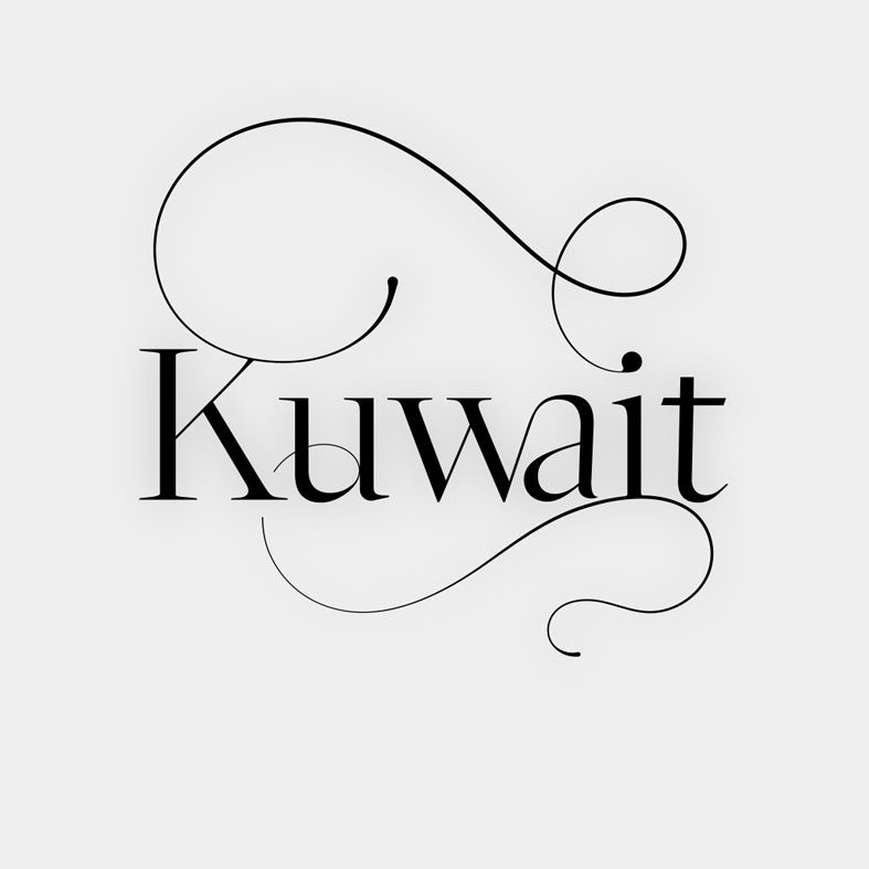 Kuwait typographic design lettering design by Main Division for Steve Madden Middle East