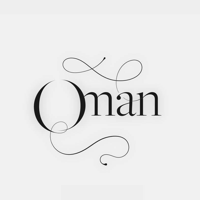 Oman typographic design lettering design by Main Division for Steve Madden Middle East