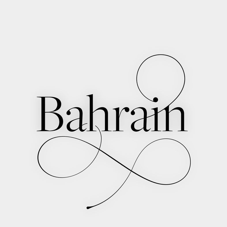 Bahrain Lettering design by Main Division for Steve Madden Middle East