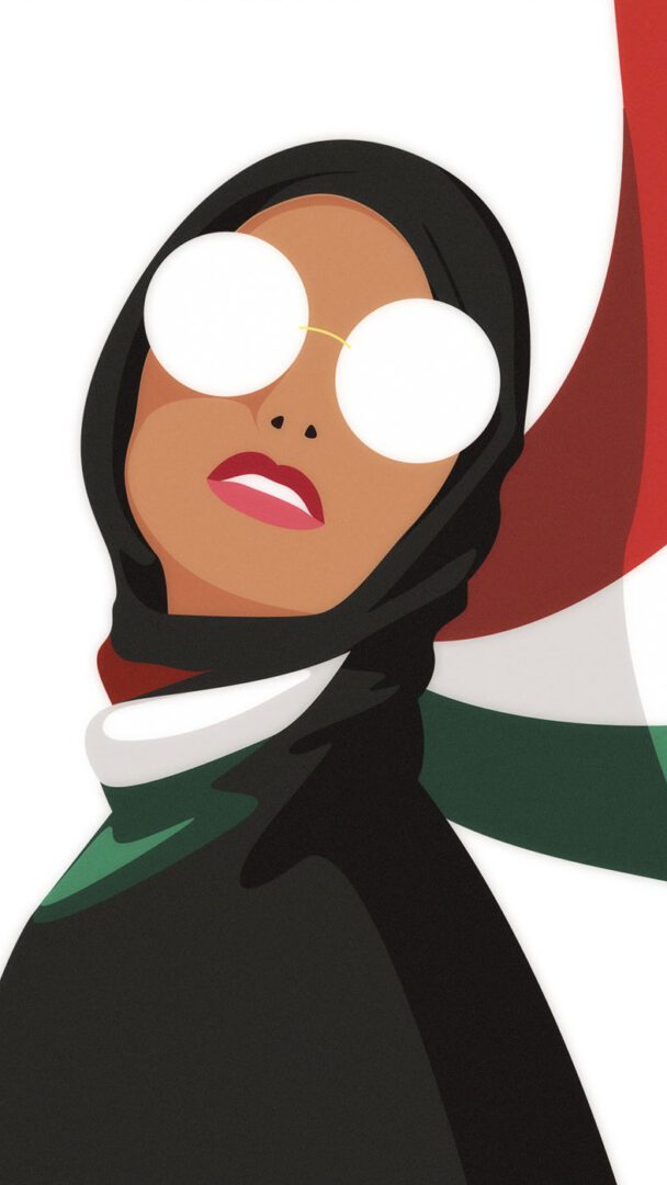 Steve Madden Emirati woman, artwork by Main Division