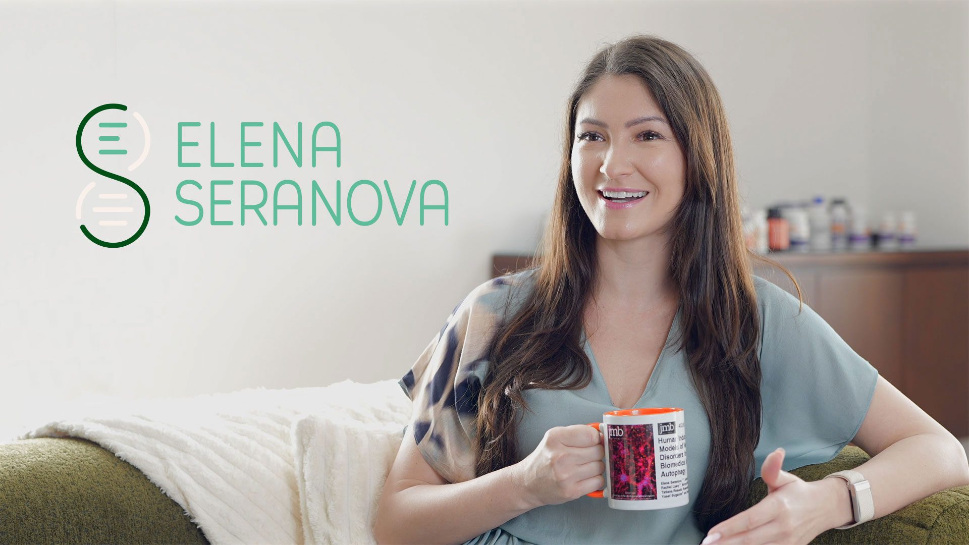 Dr Elena Seranova social media and personal branding logo — creative content by Main Division