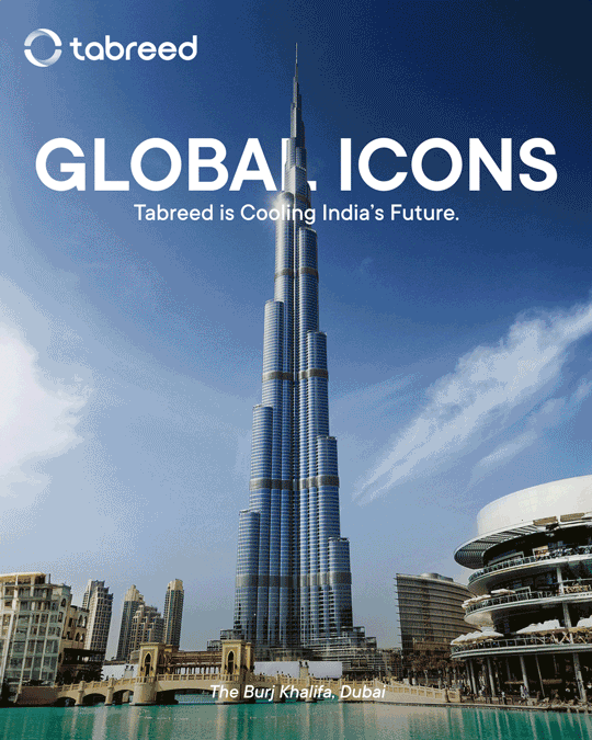 Burj Khalifa as a global icon for tabreed india social media cpntent by Main Division