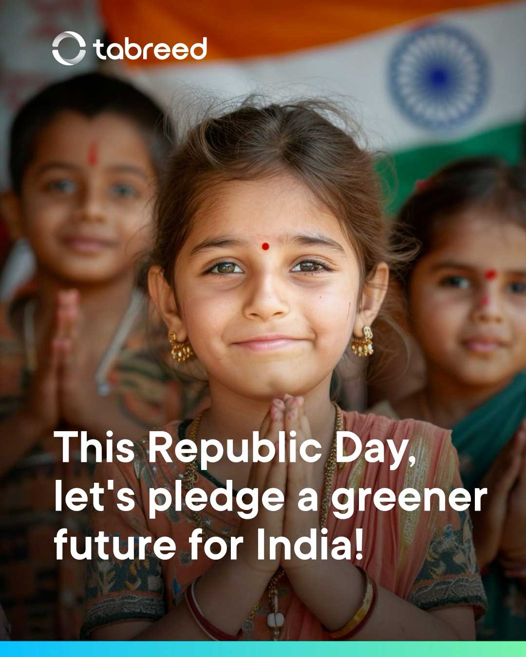 India Republic day Creative social media content for tabreed india, client of Main Division