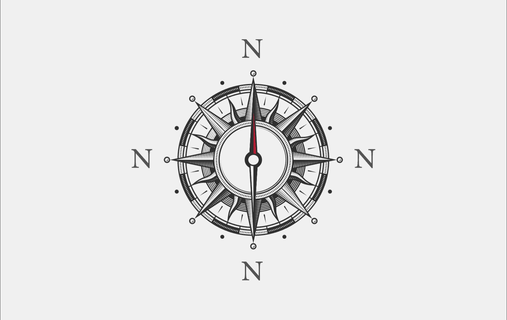 Compass animation for Main Division article on brand guidelines